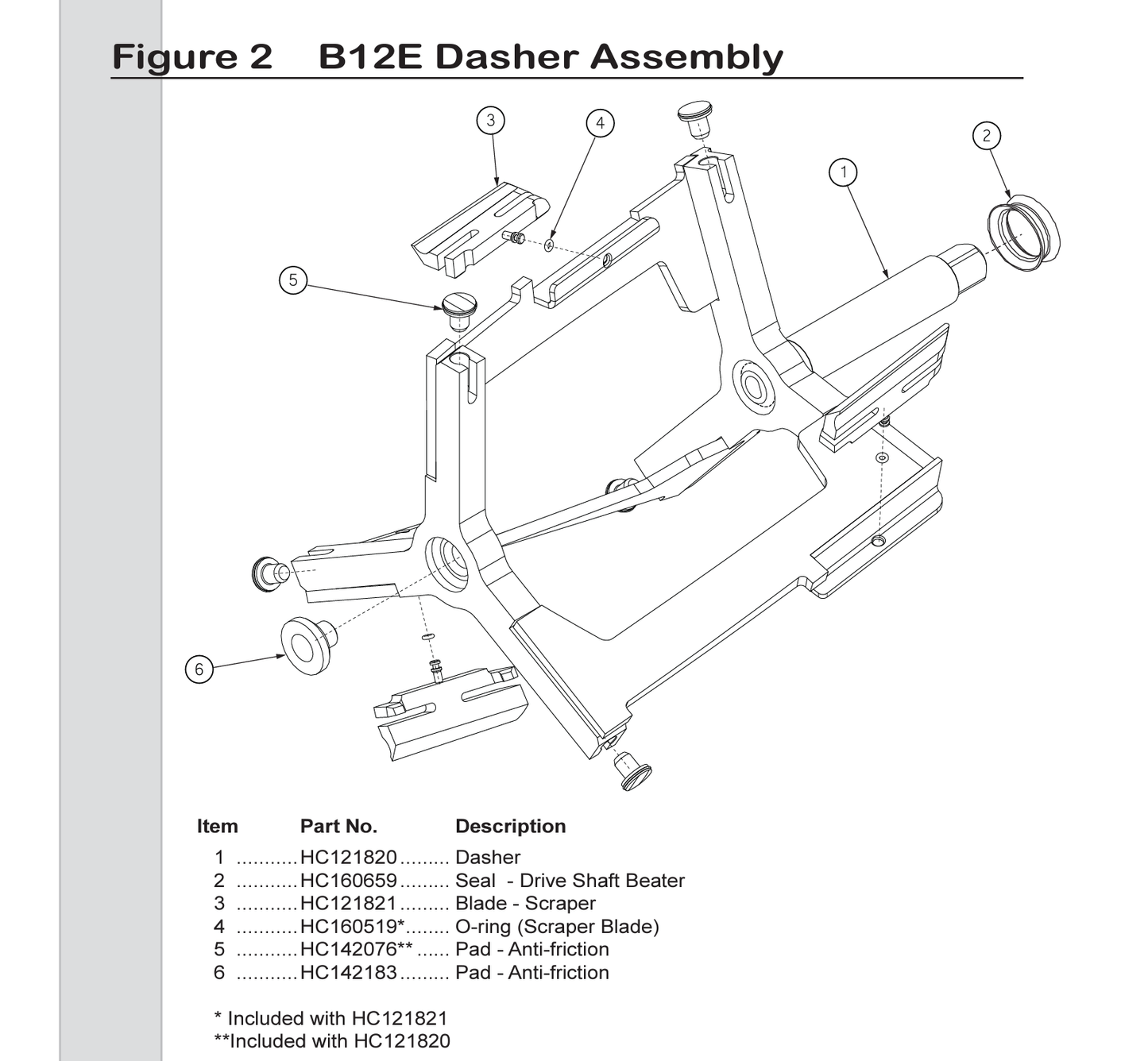 B12E: Drive Shaft Seal 160659 - Electro Freeze Southeast