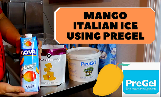 Mango Italian Ice With PreGel and Electro Freeze!