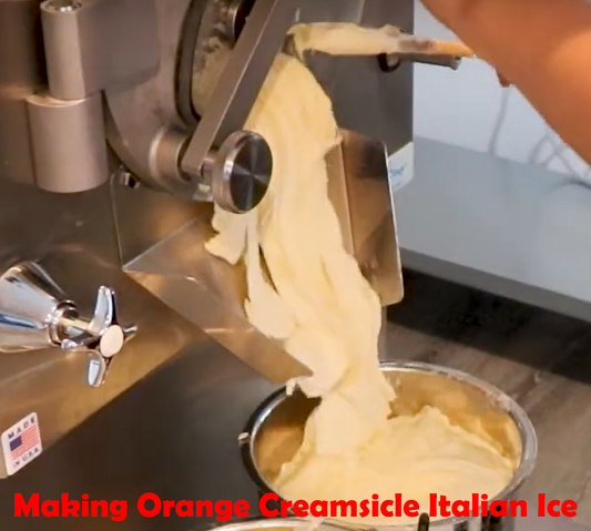 Make Irresistible Orange Creamsicle Italian Ice with Electrofreeze B12V
