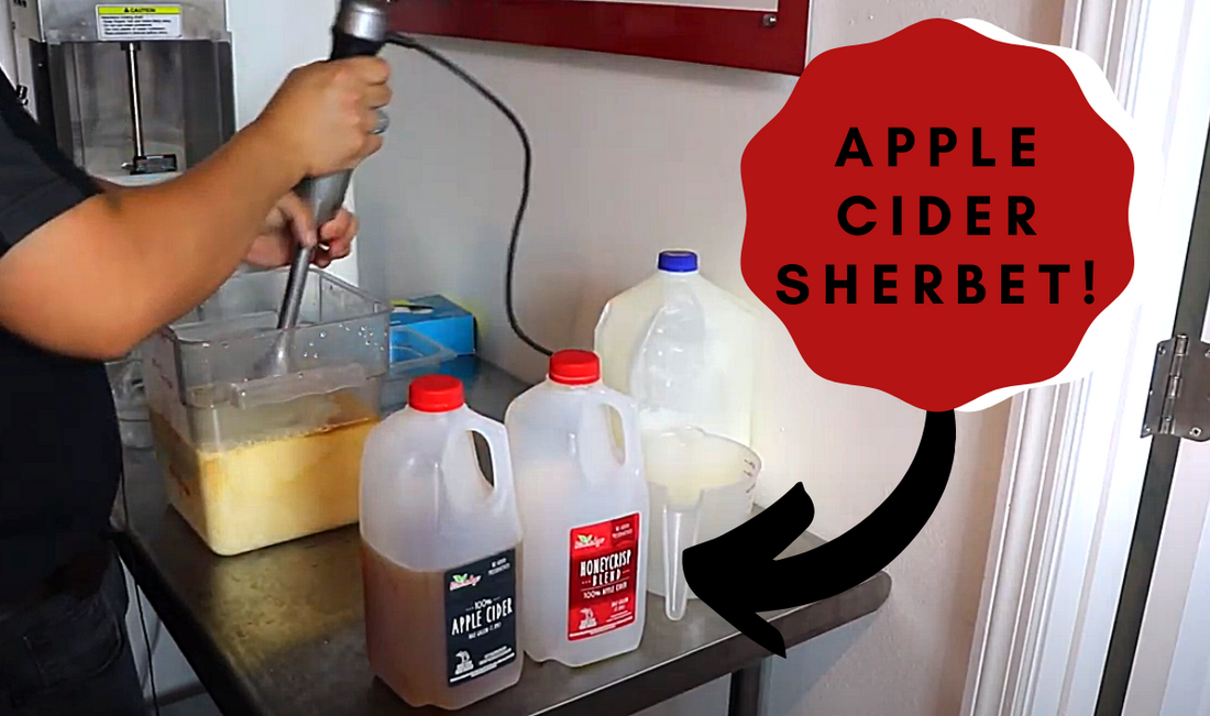 We Made A Delicious Apple Cider Sherbet!