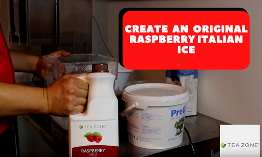 Raspberry Italian Ice With PreGel, Fruit Syrups, And Electro Freeze