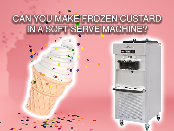 Ice cream and frozen yogurt machines for small surfaces.
