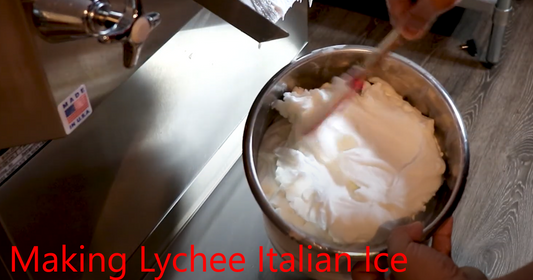 Make Sweet Lychee Italian Ice with ElectroFreeze B12V