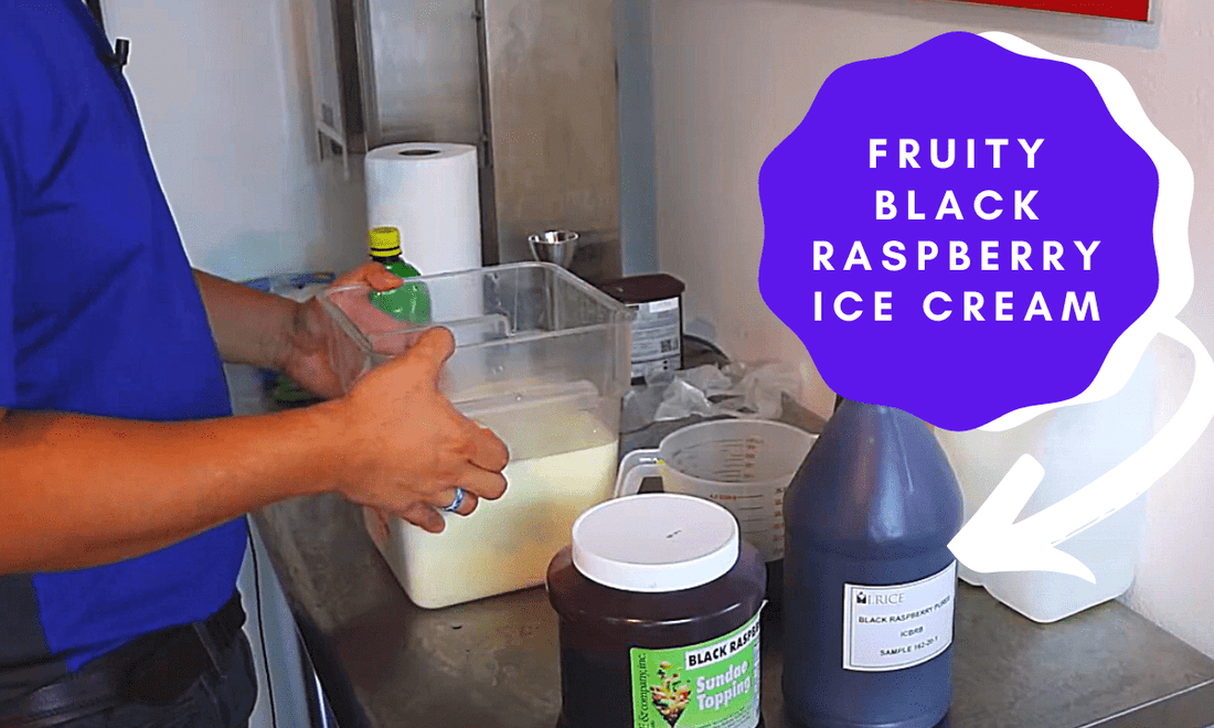 Make a Decadent and Fruity I.Rice Black Raspberry Ice Cream - Electro Freeze Southeast