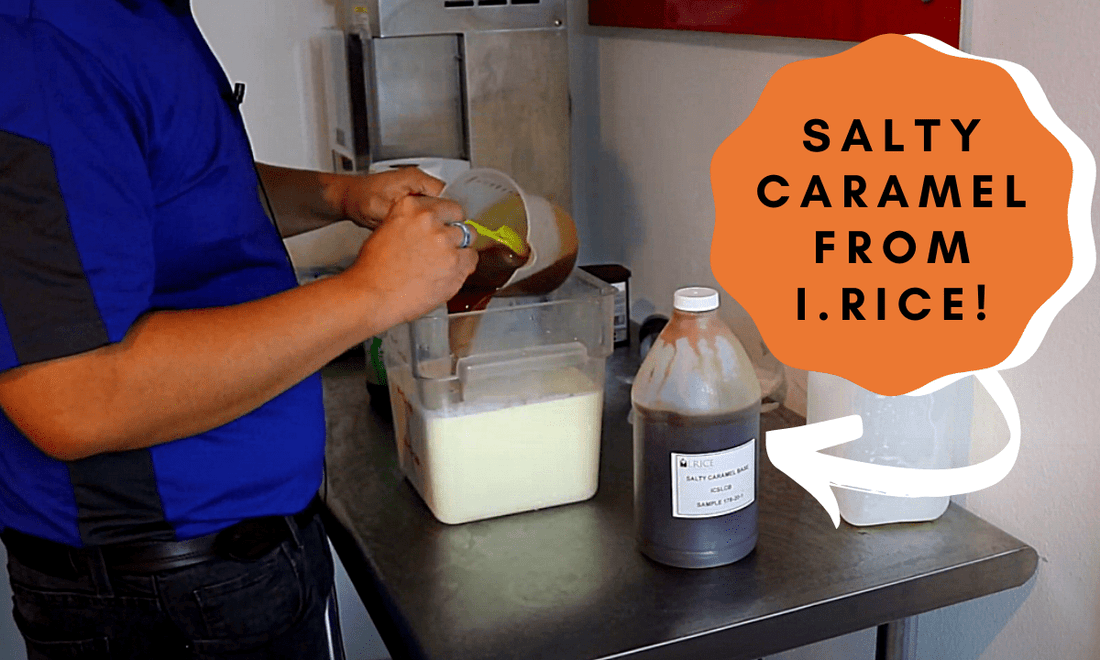 Make a Delicious I.Rice Salty Caramel Ice Cream - Electro Freeze Southeast