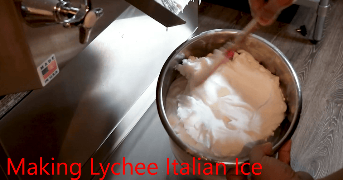 Make Sweet Lychee Italian Ice with ElectroFreeze B12V - Electro Freeze Southeast