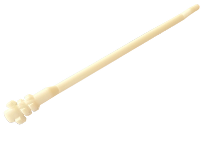A beige colored bar breaker tool with a textured grip on the handle.
