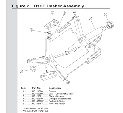 B12E: Drive Shaft Seal 160659 - Electro Freeze Southeast